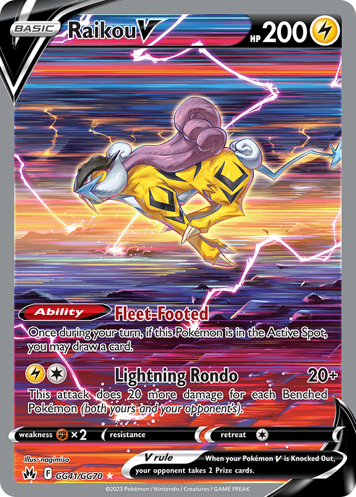 Raikou V — Crown Zenith: Galarian Gallery GG41/GG70